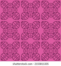 Abstract pattern with repeating colored geometric shapes