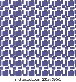 abstract pattern, repeating purple geometric shapes on a white background
