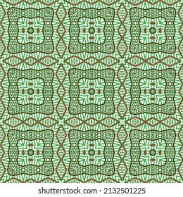 Abstrakte Muster, die Stricken oder Stickereien ähneln. Nahtlose Vektorhintergrund für Design
