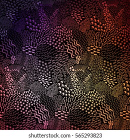 Abstract pattern in retro memphis style. Organic abstract background.