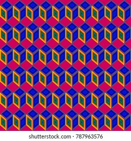 Abstract pattern from rhombuses