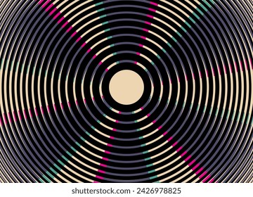 Patrón abstracto de anillos. Fondo vectorial de moda con brillantes. patrón en estilo retro