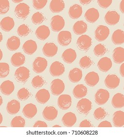 Abstract pattern with round stain. Repeating background with spots. Spotted. Can be used for wallpaper, textiles, wrapping, card, cover. Vector illustration, eps10