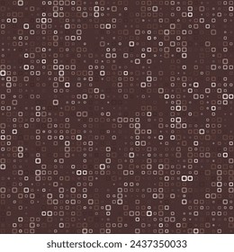 Abstract pattern. Rounded square frames in multiple colors. Dark red, light pink, muted brown. Admirable vector illustration.