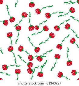 abstract pattern with rouses. illustration