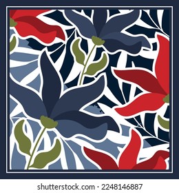 abstract pattern for scarf design