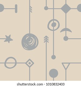 Abstract Pattern with scheme of space . Artistic contemporary  seamless texture. Ready design ideas for for poster, trendy card, invitation, placard, brochure, flyer, presentation and more.