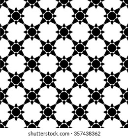 Abstract pattern. Seamless background. Black and white texture.
