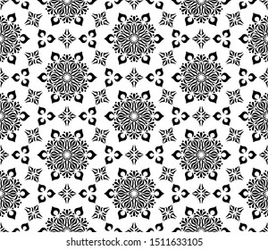 Abstract pattern seamless black and whit doodle Sketch. Good for creative and greeting cards, posters, flyers, banners and covers.