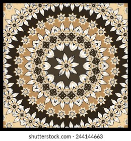 Abstract pattern. Seamless pattern  can be used for textile ornament, pattern fills, surface textures.  Gorgeous seamless floral background.