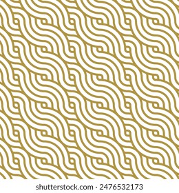 Abstract. Pattern seamless curve geometric background. Vector.