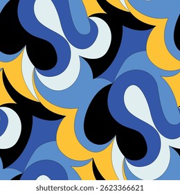 Padrão abstrato sem emenda. Design para tecido, papel de parede, envoltório, fundo.