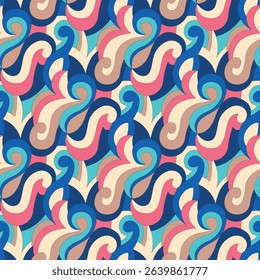 Abstract pattern seamless. Design for fabric, wallpaper, wrapping, background.