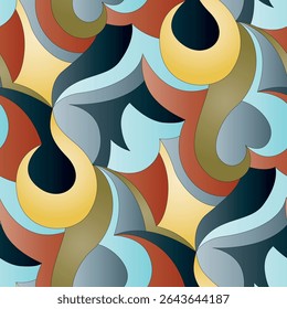 Padrão abstrato sem emenda. Design para tecido, papel de parede, envoltório, fundo.