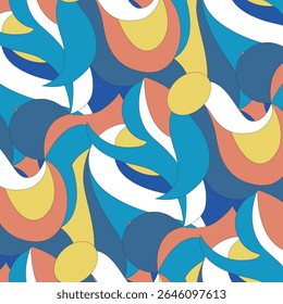 Abstract pattern seamless. Design for fabric, wallpaper, wrapping, background.