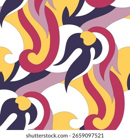 Padrão abstrato sem emenda. Design para tecido, papel de parede, envoltório, fundo.