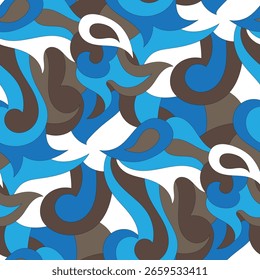 Abstract pattern seamless. Design for fabric, wallpaper, wrapping, background.