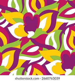 Padrão abstrato sem emenda. Design para tecido, papel de parede, envoltório, fundo.