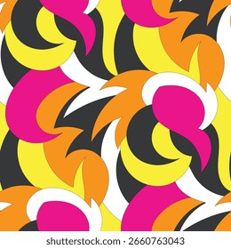 Padrão abstrato sem emenda. Design para tecido, papel de parede, envoltório, fundo.