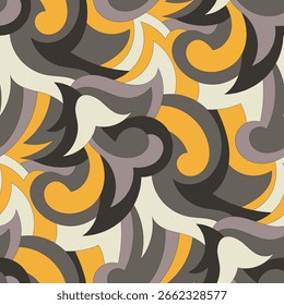 Padrão abstrato sem emenda. Design para tecido, papel de parede, envoltório, fundo.