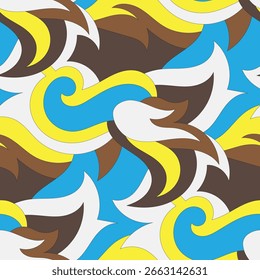Padrão abstrato sem emenda. Design para tecido, papel de parede, envoltório, fundo.