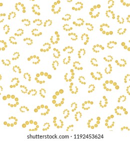 Abstract Pattern Seamless dots are yellow. For your design. Vector.