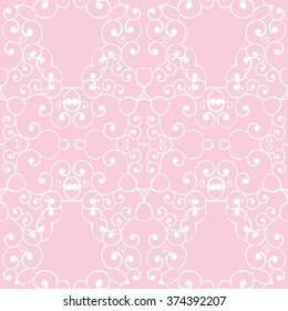 Abstract pattern, seamless on a pink background