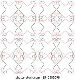Abstract pattern seamless on white background. Vector