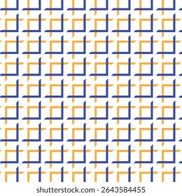 Abstract pattern seamless repeat line square crop icon yellow and blue color background