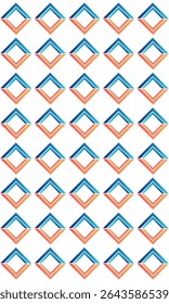 Abstract pattern seamless repeat square diamond two color gradient background