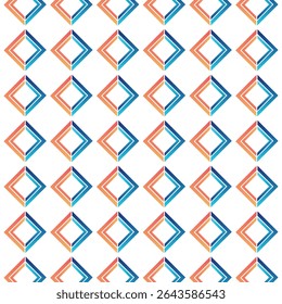 Abstract pattern seamless repeat square diamond two color gradient background