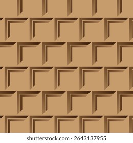 Abstract patroon naadloze streepgradiënt bruine chocolade vierkante achtergrond