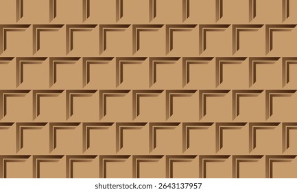 Abstract patroon naadloze streepgradiënt bruine chocolade vierkante achtergrond