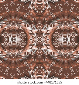 Abstract pattern . Seamless texture. Ethnic, Tribal Style. Background with elements of the mandala. Vector illustration.