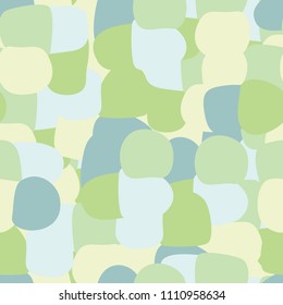 Abstract pattern. Seamless texture from large multi-colored spots. Camouflage.