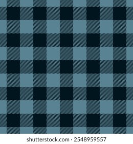 Abstract pattern seamless texture, new york textile tartan vector. Blue background fabric plaid check in cyan and black colors palette.