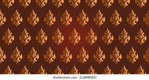 Abstract pattern. Seamless vector background. Golden and brown ornament. Ornament for fabric, wallpaper, packaging. Decorative print