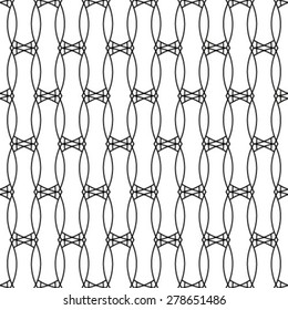 Abstract pattern. Seamless vector background. Black and white texture.
