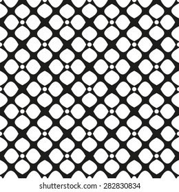 Abstract pattern. Seamless vector background. Black and white texture.