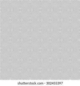 Abstract pattern. Seamless vector background. Black and white texture.