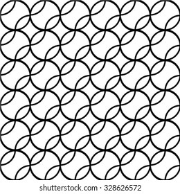 Abstract pattern. Seamless vector background. Black and white texture.
