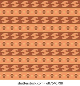 Abstract pattern, Seamless vector illustration with African motifs