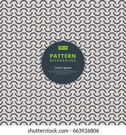 Abstract pattern semicircle Repeating geometric circles tiles, Vector Illustration.