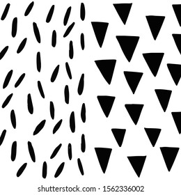 Abstract pattern set black and white