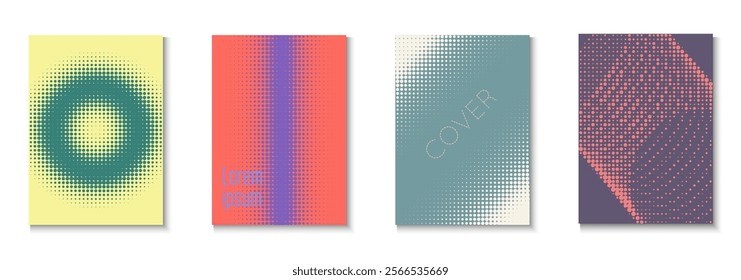 Abstract Pattern Set. Future Concept In Minimal Layout. Linear Frame With Geometric Design. Line Flyer. Minimalist Business Texture. Geometric Dot Poster. Trendy Abstract Pattern