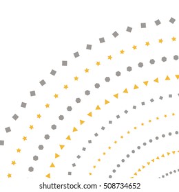 Abstract pattern of shapes.