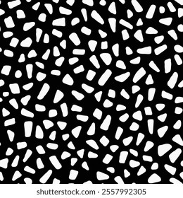 an abstract pattern of a simple edgy shapes black and white vector graphic