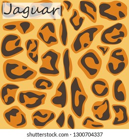 Abstract pattern skin or fur animal, camouflage skin of Jaguar. Vector illustration.