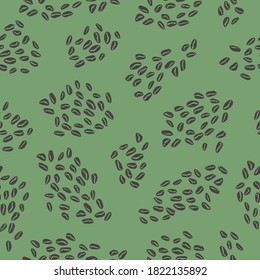 abstract pattern with small coffee grains. hand drawing. aethereal stylish background can be used for fabric prints, wallpaper prints, wrapping prints and other things.
