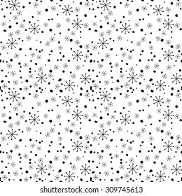 Abstract pattern. Snowflakes.